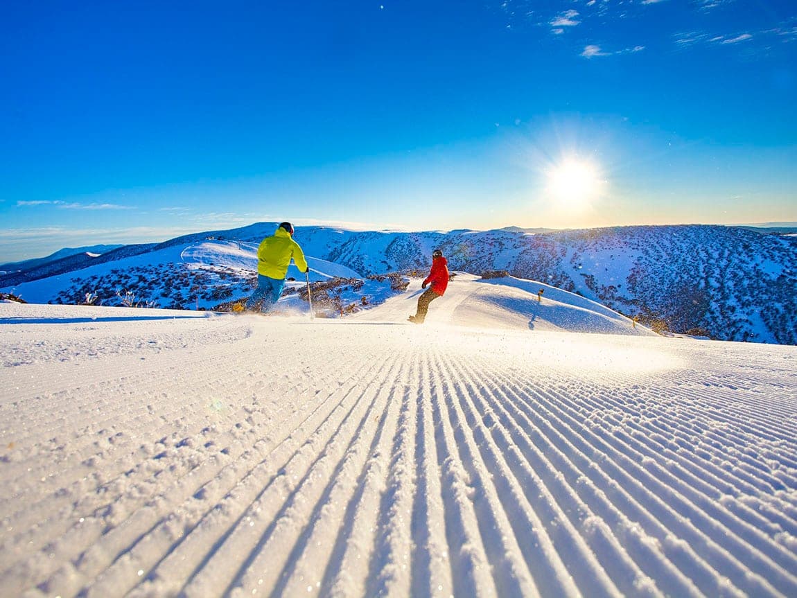 Skiing from Bright, Falls Creek & Mt Hotham